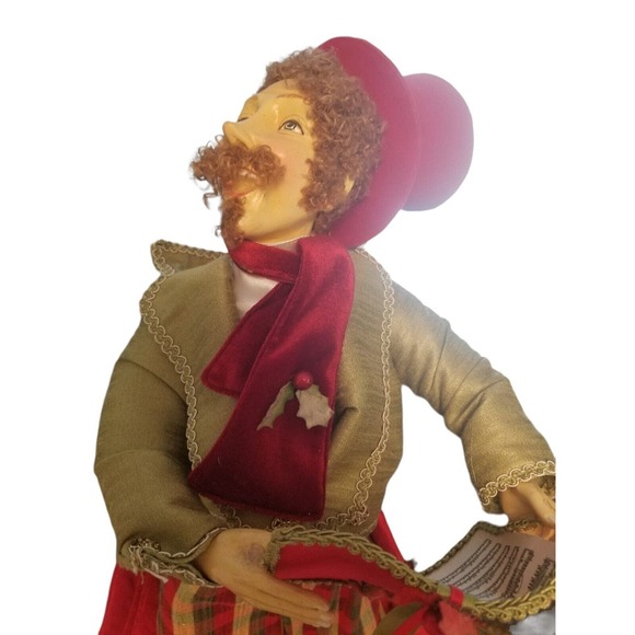 Vintage Big Traditional Caroler Rare Figure Decorative 29 in‎ Long - Picture 4 of 11